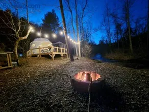 Cozy Creekside Geodome Hot Shower WiFi - Image 3