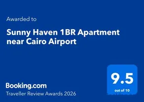 Sunny Oasis 1BR Apartment near Cairo Airport - A Luxurious Retreat - Image 1