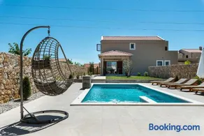 New luxury villa with swimming pool, sauna, near beach - by Traveler tourist agency Krk ID 2380 br 4 - Image 1