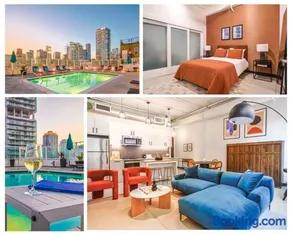 DTLA 2BR Loft with Hot Tub & Rooftop Pool! - Image 1