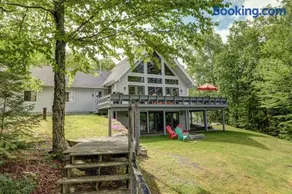 Lakefront Chalet-Style Home with Large Deck, a Dock & Beautiful Lake Views - Image 1