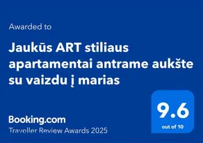 Jaukūs ART stiliaus apartamentai antrame aukšte su vaizdu į marias - Image 3