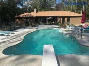 Quiet Forest Vacation home on a Private Road with Spacious Patios, Fire pit, Pet friendly and a Private pool - Image 1