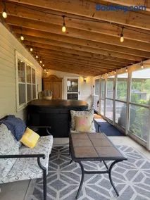 Waterfall Retreat Hot Tub, Pickleball, Fire Pit - Image 4