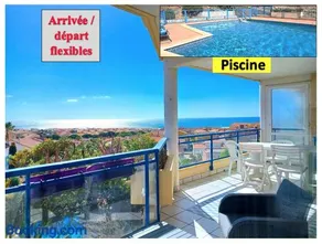 Plain-pied, terrasse, piscine, pleine vue mer, plage à 6' à pied, parking, wifi - Image 1