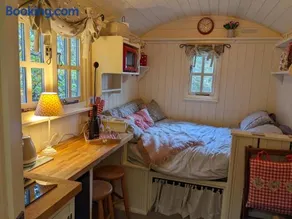 Hut In The Glade, Shepherds Hut with Hot Tub - Image 3