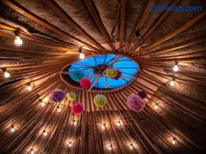 Giant Yurt Sleeping 8 with Spa, Catering, Walled Gardens, Nature Reserve, Free Parking - Image 5