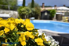 Camera privata con terrazza, giardino e piscina - Image 2