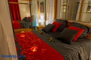 Suite romantique LMF SPA intérieur piscine privés jardin et lit King size - Image 4
