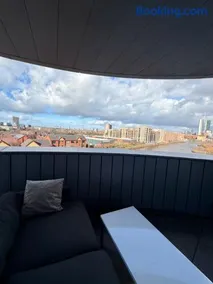 Lux high-rise Two Bed-balcony with waterside view - Image 3