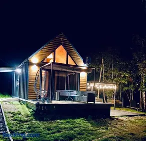 Zaciszna Idylla Domek z jacuzzi nad Jeziorem Złotnickim Karłowice - Image 1