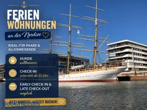 Ferienwohnungen Haus Krabbe zentral im Ort & hundefreundlich, Paare, Alleinreisende und Geocaching zwischen Bremerhaven und Cuxhaven - Image 1
