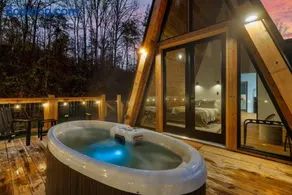 An Escape to the Forest, A Smoky Mountain A-Frame Cabin, Couple's Romantic Get-away! - Image 2