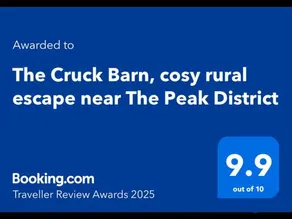 The Cruck Barn, cosy rural escape near The Peak District - Image 1