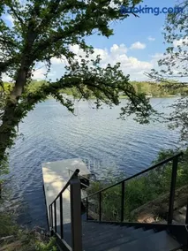 Aframe River Retreat, Sauna, Hot Tub, Workspace, New Build! - Image 1