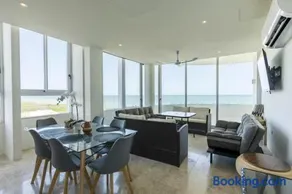 Beachfront Paradise with Shared Pool Telchac | Depto A12 - Image 1