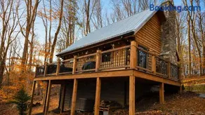 The Little Deer Cabin - Hot Tub Stone Fireplace - Image 3