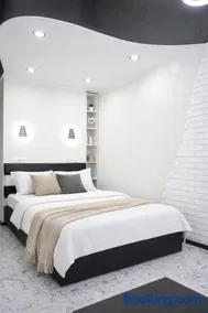 Black & White Studio Near Beach with Balcony Batumi - Image 3
