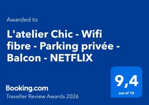 L'atelier Chic - Wifi fibre - Parking privée - Balcon - NETFLIX - Image 2