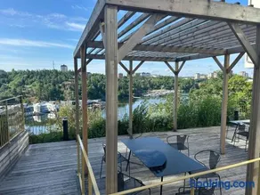 Newly built bright apartment close to everything If you want to visit Stockholm you will find the perfect accommodation here Ferry line 80 makes it very convenient and easy to get to the city center - Image 3