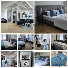 CASA 8070 Exklusive Maisonette-Wohnung 91 qm für Familien, Gruppen, Geschäftsreisende, inklusive Parkplatz, WLAN, Kaffee und Tee, voll ausgestattet für 1 bis 9 Gäste, zentrumsnah, Autobahn A9 Ingolstadt-Süd, Donau, Auwaldsee und Gewerbegebiet - Image 1