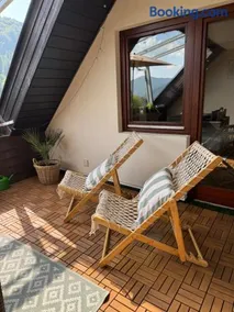 Ferienwohnung mit Ausblick Dachterrasse ideal für Paare und Hund direkt am Wanderweg 15 min zum Wasserfall und Hängebrücke - Image 1