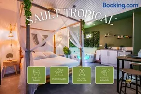 Sault Tropical - Idéal couple - Balnéo Led - Vue parc & montagne - Wifi - Stationnement gratuit - 5min à pied des bars, restaurants & commerces - Image 1