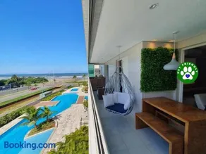 Apto Pé na Areia Cinema4k Pisc aquecida Bertioga H1 - Image 2