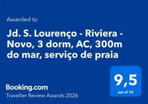 Jd. S. Lourenço - Riviera - Novo, 3 dorm, AC, 300m do mar, serviço de praia - Image 2