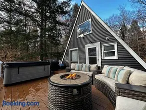 NEW! Cozy & Modern A-Frame in the woods w/HOT TUB - Image 1