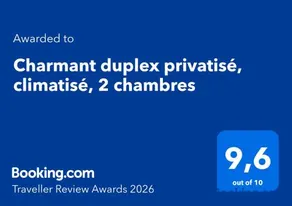 Charmant duplex privatisé, climatisé, 2 chambres - Image 2