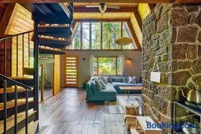 Modern A-Frame Cabin in the Woods - Image 2