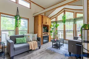 The Nook Tiny Home Fire Pit Close to Lake - Image 1