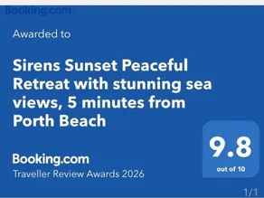 Sirens Sunset Peaceful Retreat with stunning sea views, 5 minutes from Porth Beach - Image 2