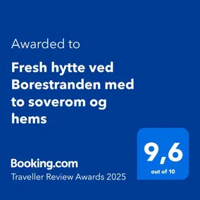 Fresh hytte ved Borestranden med to soverom og hems - Image 2