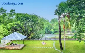 SaffronStays Nilaya by the River - 3BR riverside villa with private pool, bonfire, BBQ & river views - Image 1