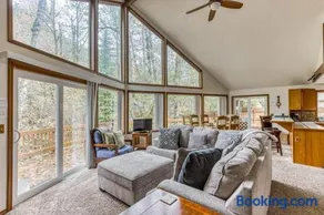 Expansive Wooded Home with a Brook Firepit Private Hot Tub and Shared Pool - Image 3