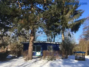 Blauer Bungalow am See mit Boot - Image 2