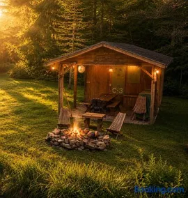 Cozy Cabin w Pavilion Deck Fireplace & FirePit - Image 2