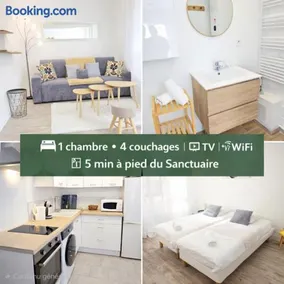 T2 du Sanctuaire 400 m de la grotte Lourdes wifi TV - Image 1