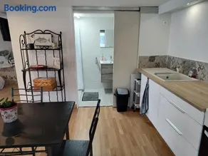 Logement 35m2 en rez de chaussée de notre maison, terrasse couverte , espace extérieur, parking privé fermé, a 3 km du centre ville du puy en Velay, tous commerces alimentaires à 200metres - Image 4