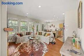 Cozy Woodland Family Cabin With Private Deck Fenced Yard - Image 2