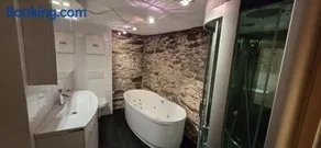 Fewo Brettmühle, Ferienwohnung im Erzgebirge mit einzigartigem Wellness-Badezimmer, Sauna und Kamin - Image 2