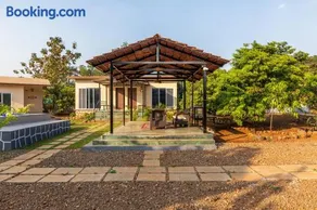 SaffronStays Apricus Farm - 4BHK Veg Estate with Pool, Yoga & Garden - Image 5