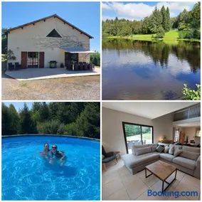 "Le petit bonheur" Gîte 4 - 12 personen met privé vijver van 2Ha - Image 1