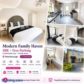 Modern Family Haven 5BR Free Parking - Image 3