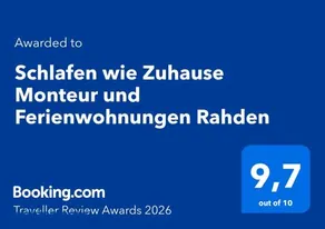 Schlafen wie Zuhause Monteur und Ferienwohnungen Rahden - Image 1