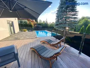 Domek Viking z prywatnym ogrzewanym basenem sauną oraz balią z jacuzzi - Image 1
