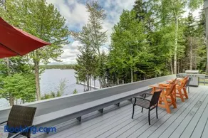 Lakefront Chalet-Style Home with Large Deck, a Dock & Beautiful Lake Views - Image 2