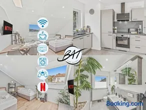 BAT Home Solutions Trierweiler - alles was ein Hotel nicht bietet - 5 Apartments 40 bis 120 qm für bis zu 29 Personen - 5-Raum-Apartment barrierefrei - 60 qm Balkon mit Blick bis Luxemburg - einzeln bis komplett buchbar - 3 Min zur A64 - Image 3
